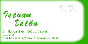 istvan delbo business card